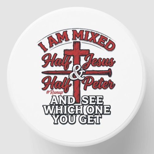 Mixed Jesus and Peter Vintage Christian Humor Mini Candle Favors