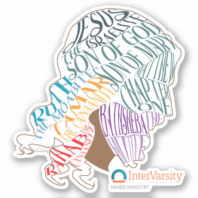 Mixed Jesus sticker (Front)