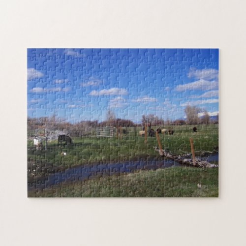 Mixed Livestock Grazing v2 Jigsaw Puzzle