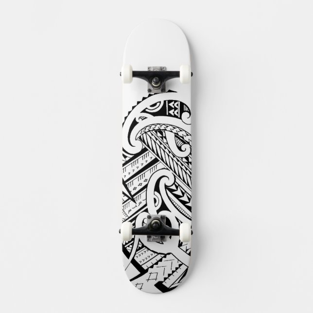 Mixed Maoristyle tribal design skateboarddeck Skateboard Deck (Front)
