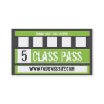 Mixed Martial Art Business Card 5 Class Pass Card Mixed Martial Art Business Card 5 Class Pass Card