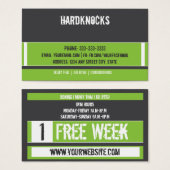 Mixed Martial Art Business Card Free Week Card (Front & Back)
