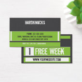 Mixed Martial Art Business Card Free Week Card (Desk)