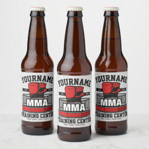Mixed Martial Arts ADD NAME MMA Fight Training Beer Bottle Label