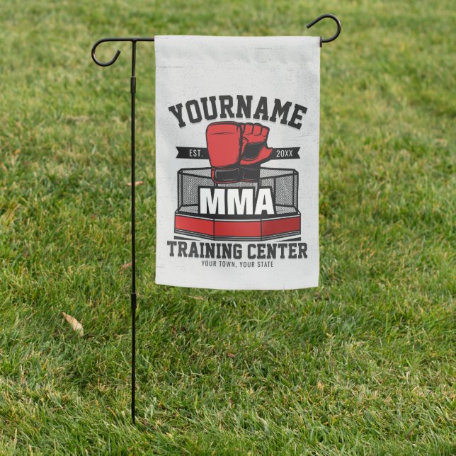 Mixed Martial Arts ADD NAME MMA Fight Training Garden Flag (In SItu)