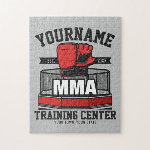 Mixed Martial Arts ADD NAME MMA Fight Training Jigsaw Puzzle