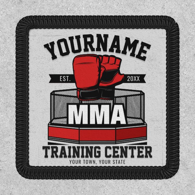 Mixed Martial Arts ADD NAME MMA Fight Training Patch (Front)