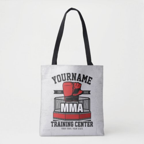 Mixed Martial Arts ADD NAME MMA Fight Training Tote Bag