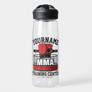 Mixed Martial Arts ADD NAME MMA Fight Training Water Bottle