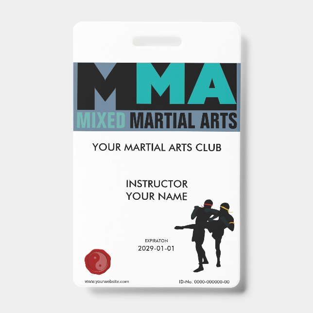 Mixed Martial Arts Badge (Front)
