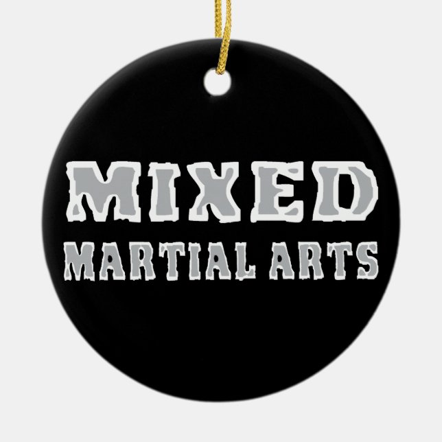 Mixed Martial Arts Ceramic Ornament (Front)