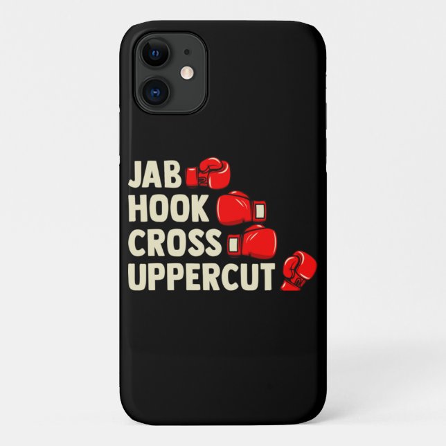 Mixed Martial Arts Combat - Jab Hook Cross Uppercu Case-Mate iPhone Case (Back)