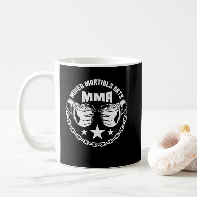 Mixed Martial Arts MMA Coffee Mug (With Donut)
