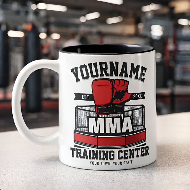 Mixed Martial Arts MMA Fight Training - Custom Two-Tone Coffee Mug (Creator Uploaded)
