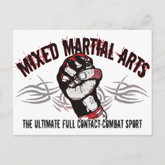 Mixed Martial Arts MMA Postcard