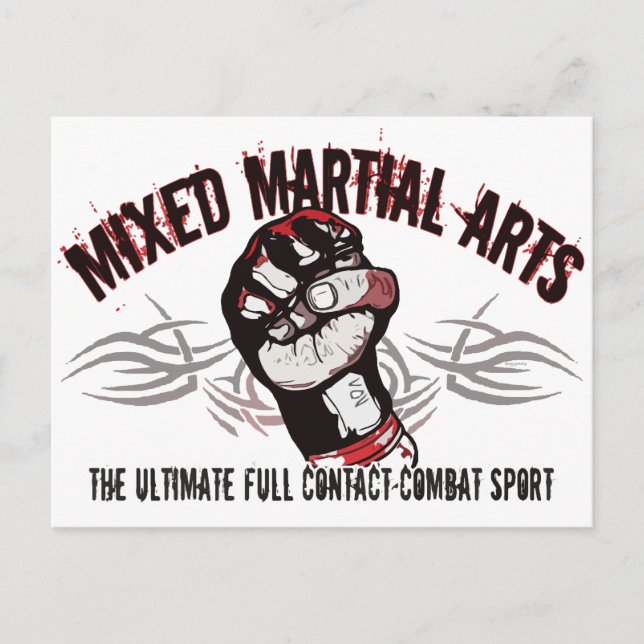 Mixed Martial Arts MMA Postcard (Front)