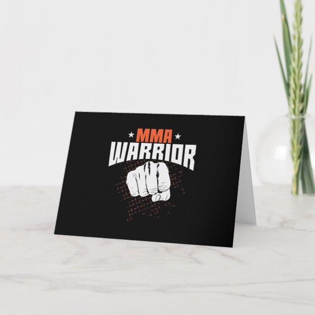 Mixed Martial Arts Warrior Card (Front)