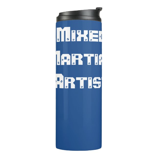 Mixed Martial Fighter Thermal Tumbler (Rotated Left)