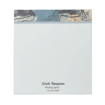 Mixed Media Abstract Gray Grey Blue QR Code