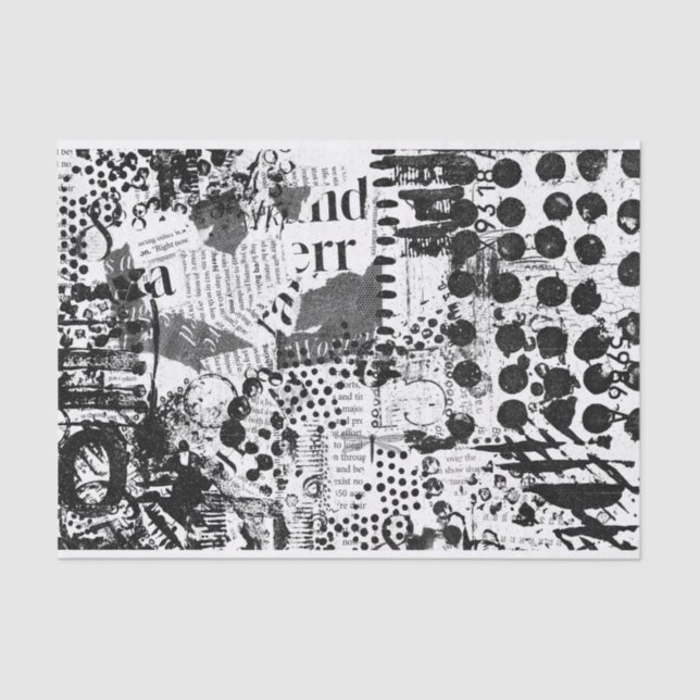 Mixed Media Art paper for decoupage or collage (Front)