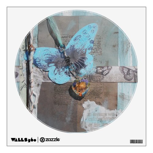 Mixed Media Butterfly Wall Sticker