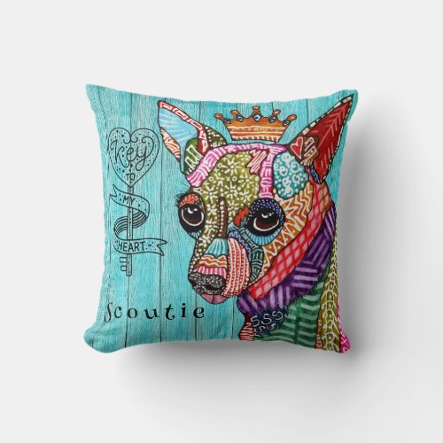 Mixed Media Chihuahua Pop Art Pillows