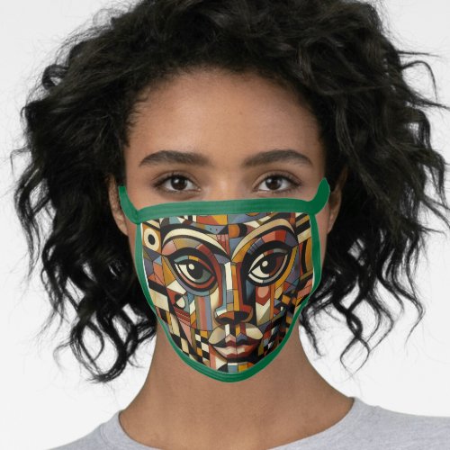 Mixed Media Collage Face Mask