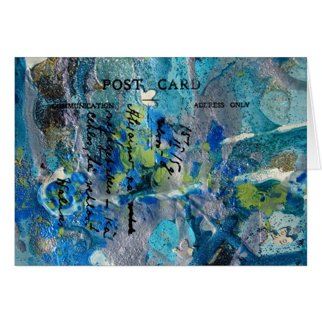 Mixed Media Colorful Postcard-like Cards (Front Horizontal)