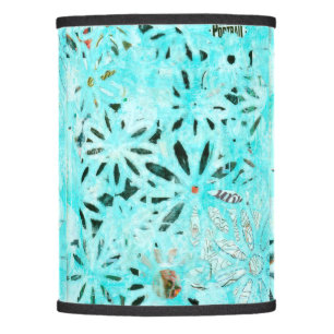 Mixed Media Daisy Art Lamp Shade