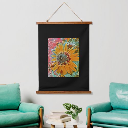 Mixed Media Digital Art Hanging Tapestry