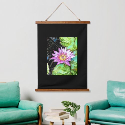 Mixed Media Digital Art Hanging Tapestry