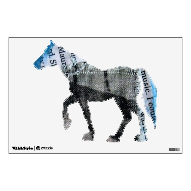 Mixed Media Equine Wall Sticker (Front)