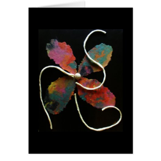 Mixed Media Flower Art Card (Front)