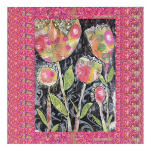 Mixed Media Flowers 2 Acrylic Print