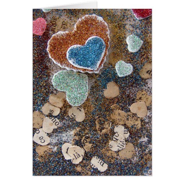 Mixed Media Hearts Cards (Front)