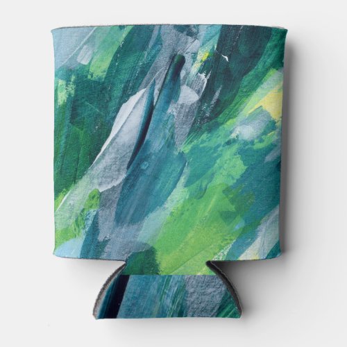 Mixed Media Painting Artistic Design Can Cooler