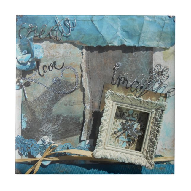 Mixed Media Quote Art Tile (Front)