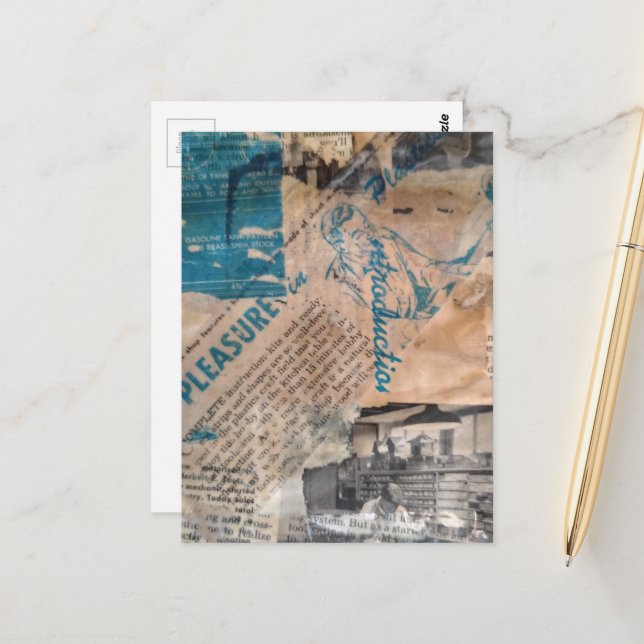 Mixed Media Retro Hobbies Woodworking  Postcard (Front/Back In Situ)