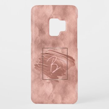 Mixed Media Textured Paint Monogram Case-mate Samsung Galaxy S9 Case by steelmoment at Zazzle