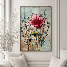 Mixed Media Wildflower