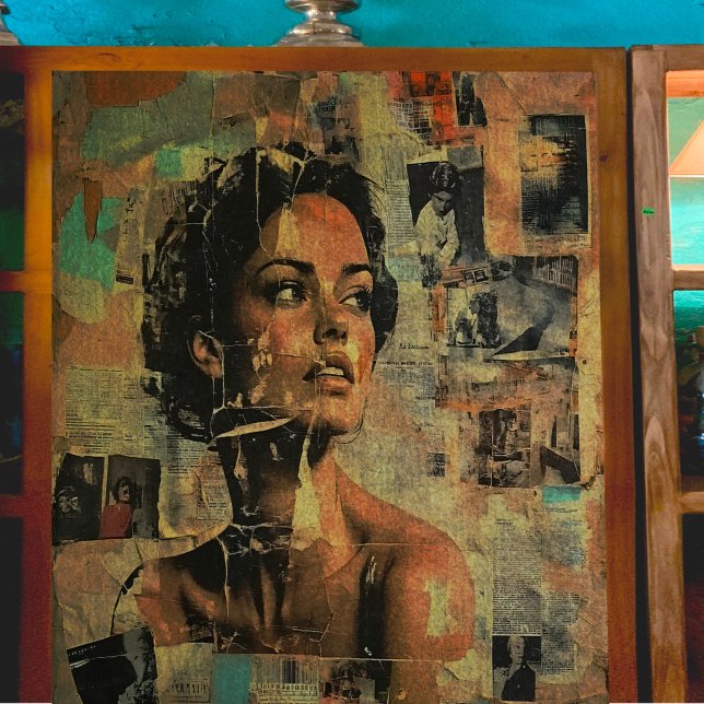 Mixed Media Woman Decoupage Tissue Paper (Creator Uploaded)