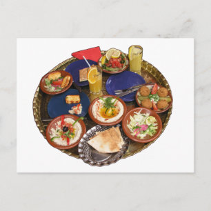 Mixed Mediterranean food Postcard