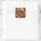 Mixed nuts square sticker | Zazzle