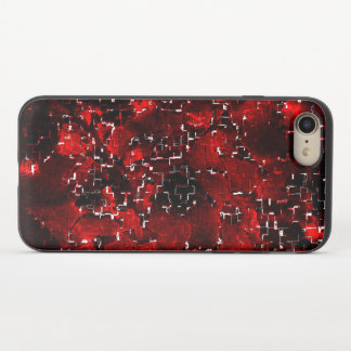 Mixed of showy and rustic red petals under mosaic iPhone 8/7 slider case