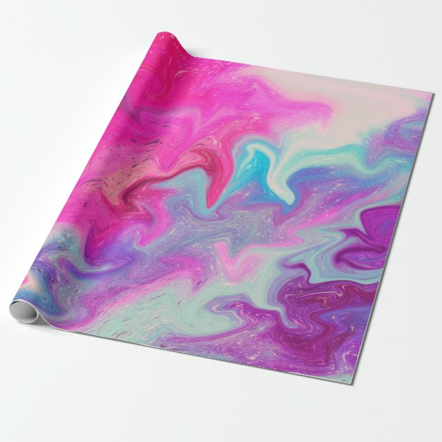 Mixed paint background wrapping paper (Unrolled)