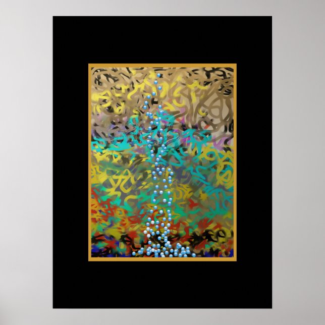 Mixed Pasta Abstract Design Poster (Front)