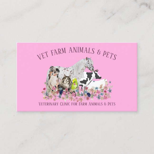 Mixed Pet Care Business Card