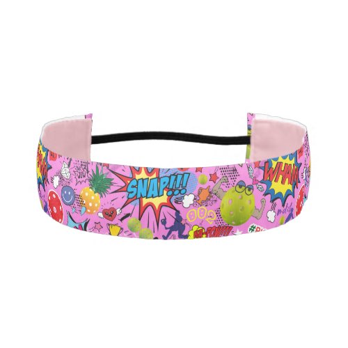  mixed pickleball pink athletic headband