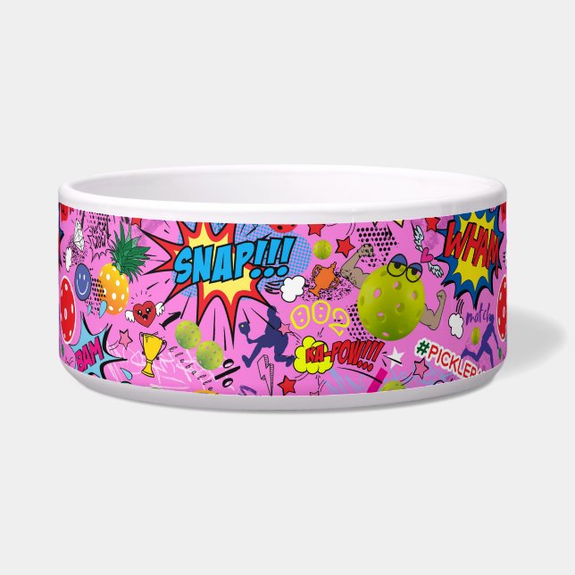 😍 mixed pickleball pink bowl (Front)