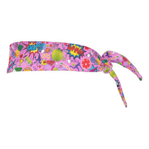 😍 mixed pickleball pink tie headband